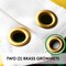 G128 Dont Tread on Me (Gadsden) Flag 2.5x4 feet 2-Pack Heavy Duty Spun Polyester 220GSM Embroidered Tough, Durable, Indoor/Outdoor, Vibrant Colors, Brass Grommets